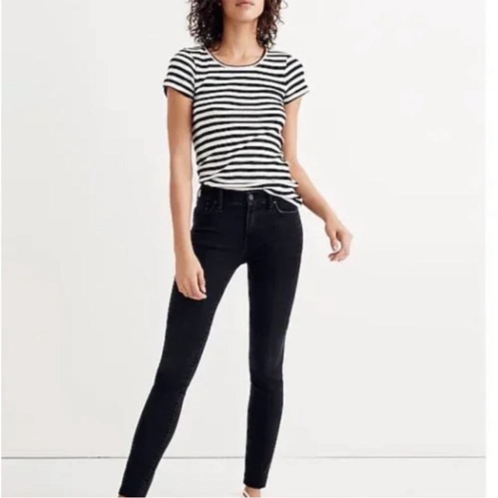 Madewell 9” High Rise Skinny in Black